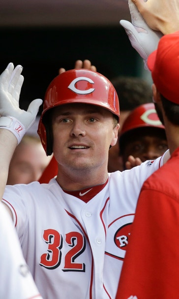 Cincinnati Reds' Jay Bruce hits a milestone out of the yard